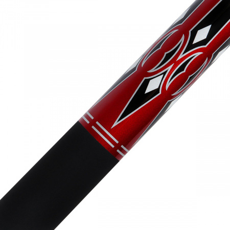 Бильярдный кий для русского бильярда Кобра (красный), двухсоставной