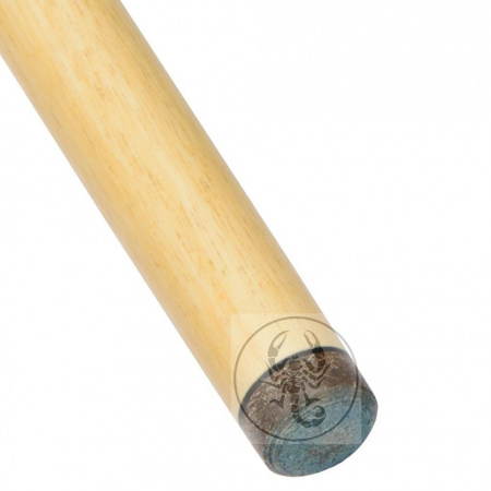 Кий для русского бильярда мастера Арисова Байкал, двухсоставной (эбен, лимонник), 16 длинных тонких запилов